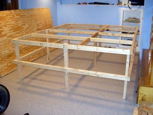 Frame complete on first table - 11/2005
